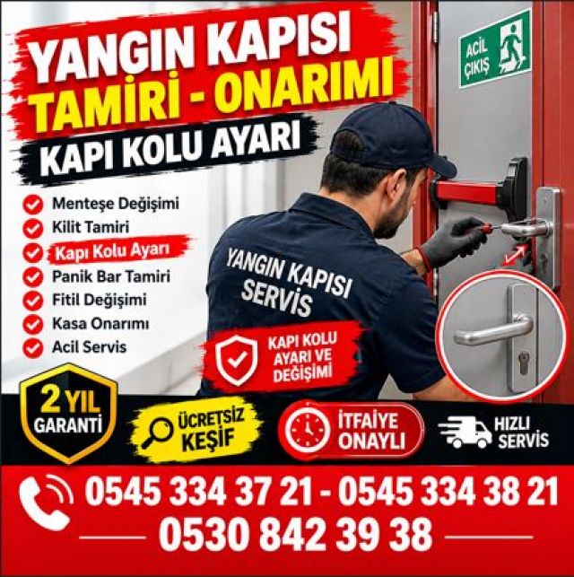 Dilovası Yangın Kapısı Tamiri | Fabrika ve İşletmelere Teknik Servis